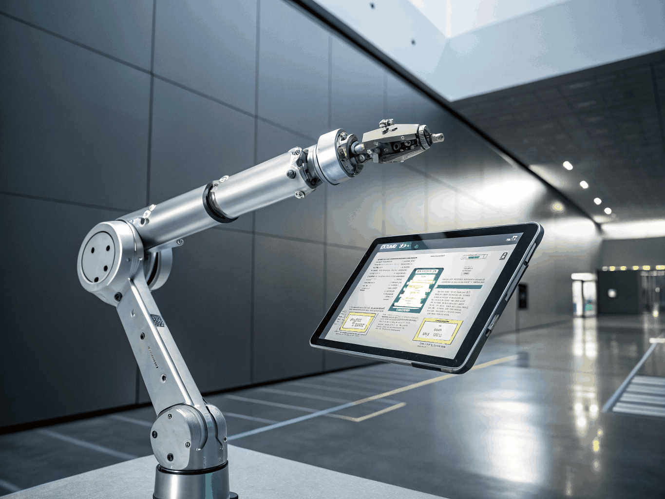 Modern technology and robotics representing ATB business innovation