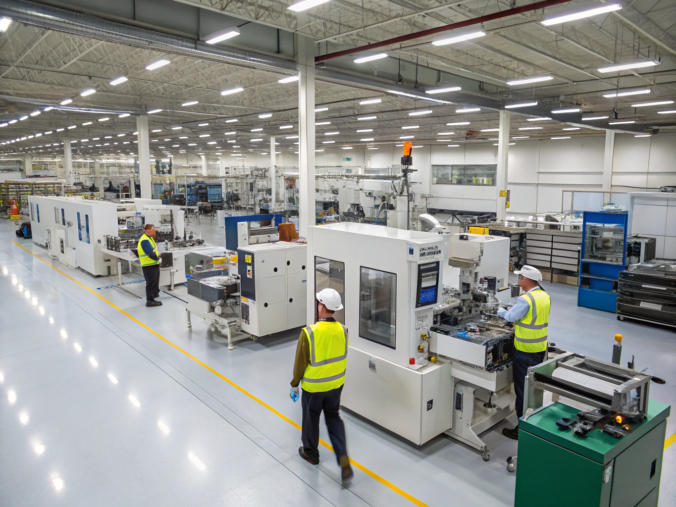 High-resolution manufacturing and retail space